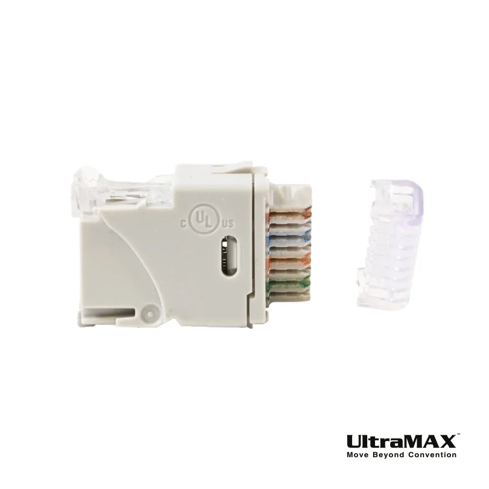 SIEMON U6-H02NB Jack RJ45 Cat6 UltraMAX para Placas Plano Angular color Blanco