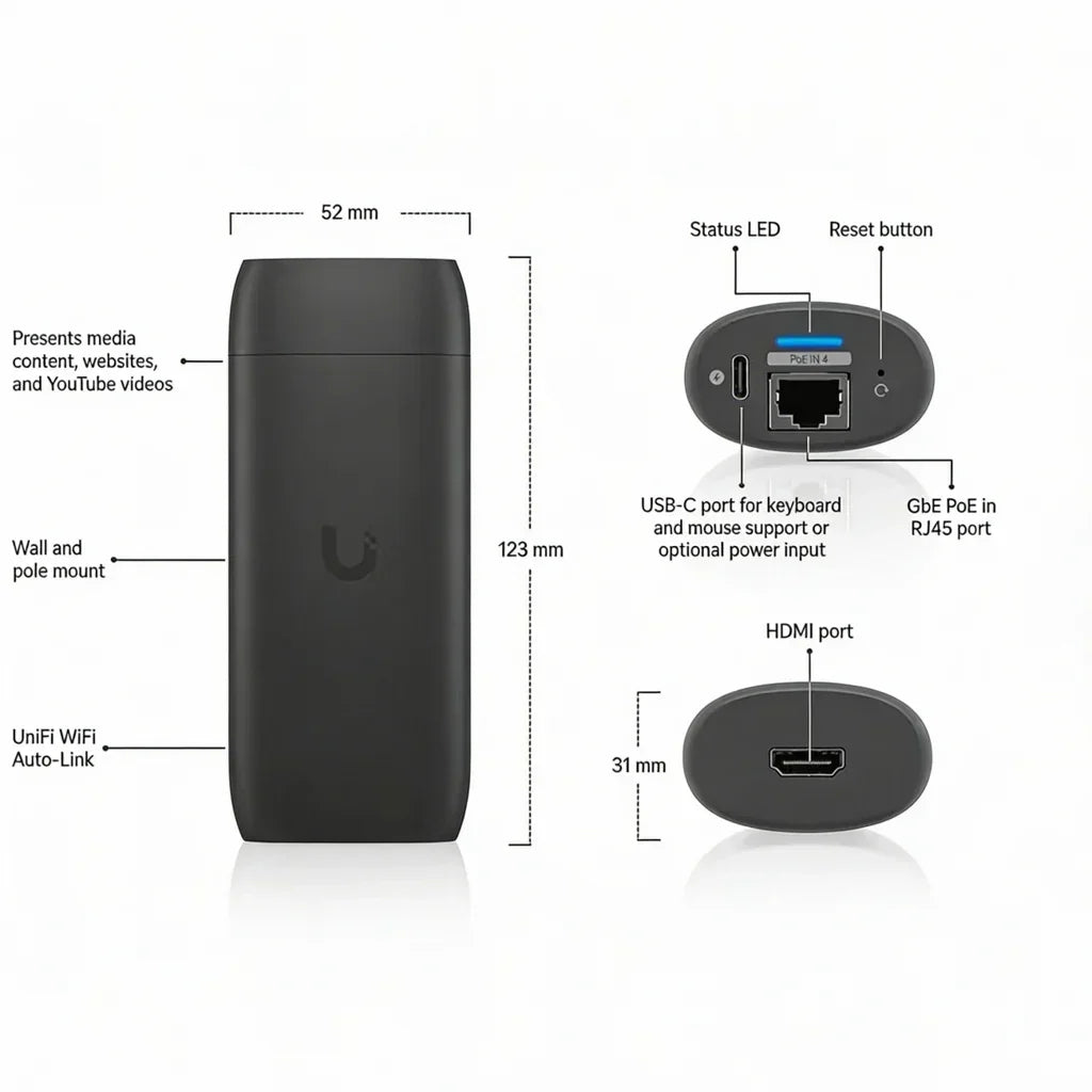UBIQUITI UC-CAST-PRO Reproductor de Señalizacion