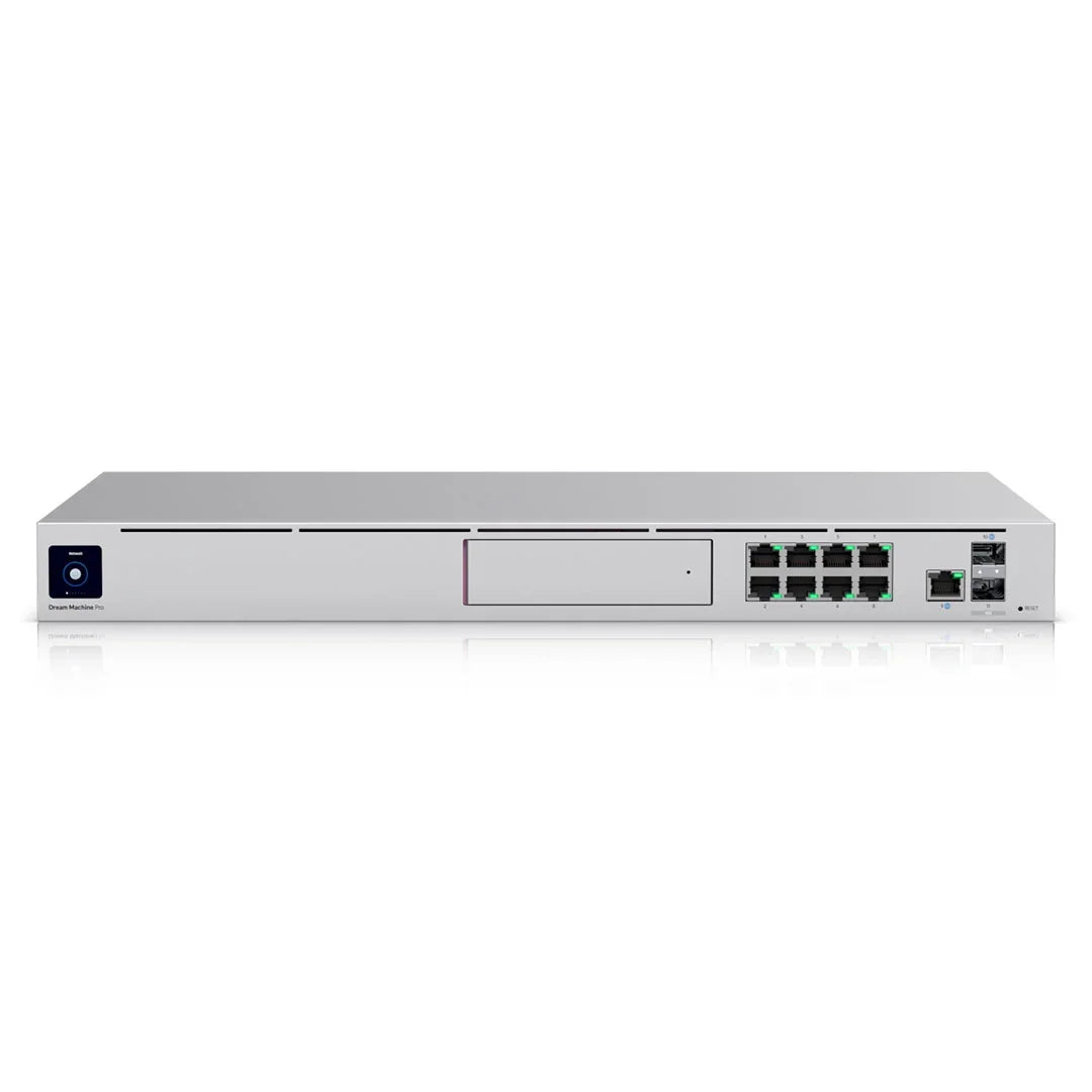 Controlador de red UDM Pro con puertos Ethernet y diseño para rack, soluciones de redes empresariales