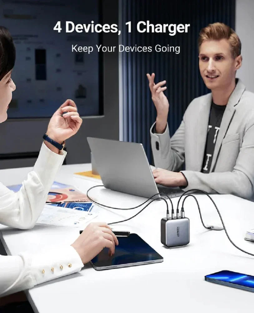 UGREEN CD226 40737 NEXODE Cargador GAN 3USB-C 1USB-A 100W
