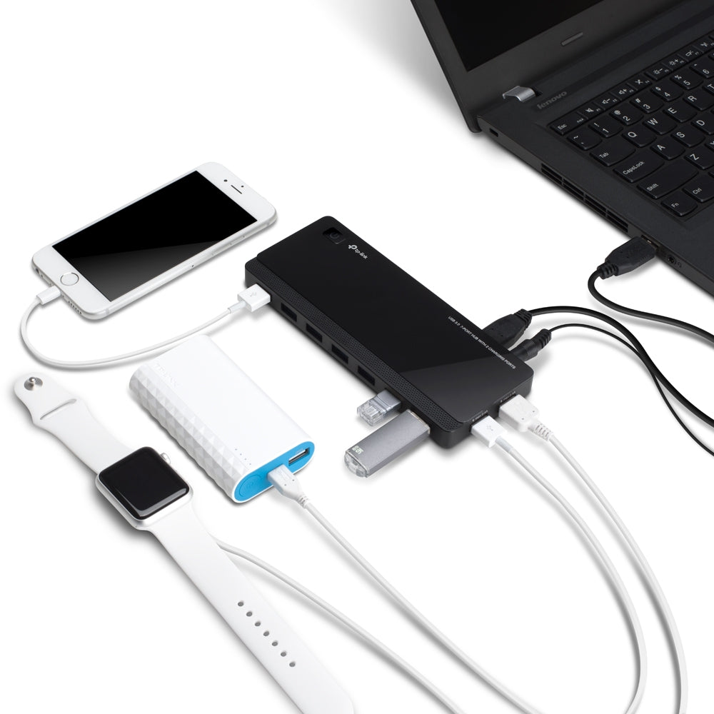 TP-LINK UH720 HUB 7 Puertos con 2 Puertos de Carga USB 3.0