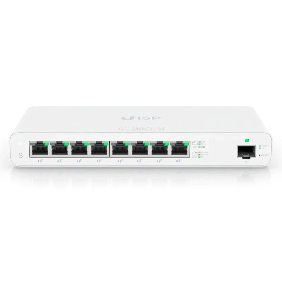 UBIQUITI UISP-R Router UISP MicroPoP 8 Puertos PoE 1SFP 110W