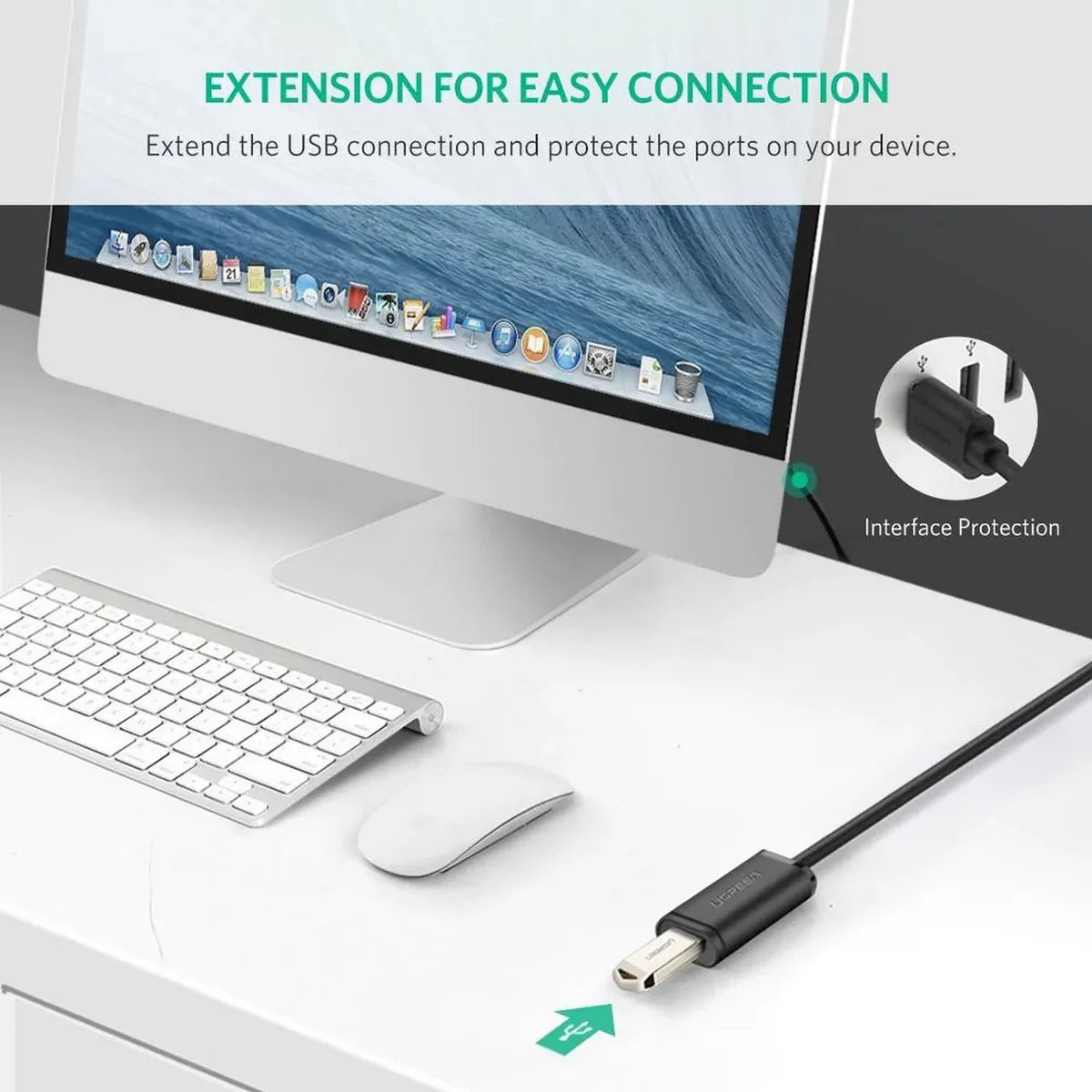 UGREEN US121 10321 Cable de extensión 10 metros USB-A macho-hembra