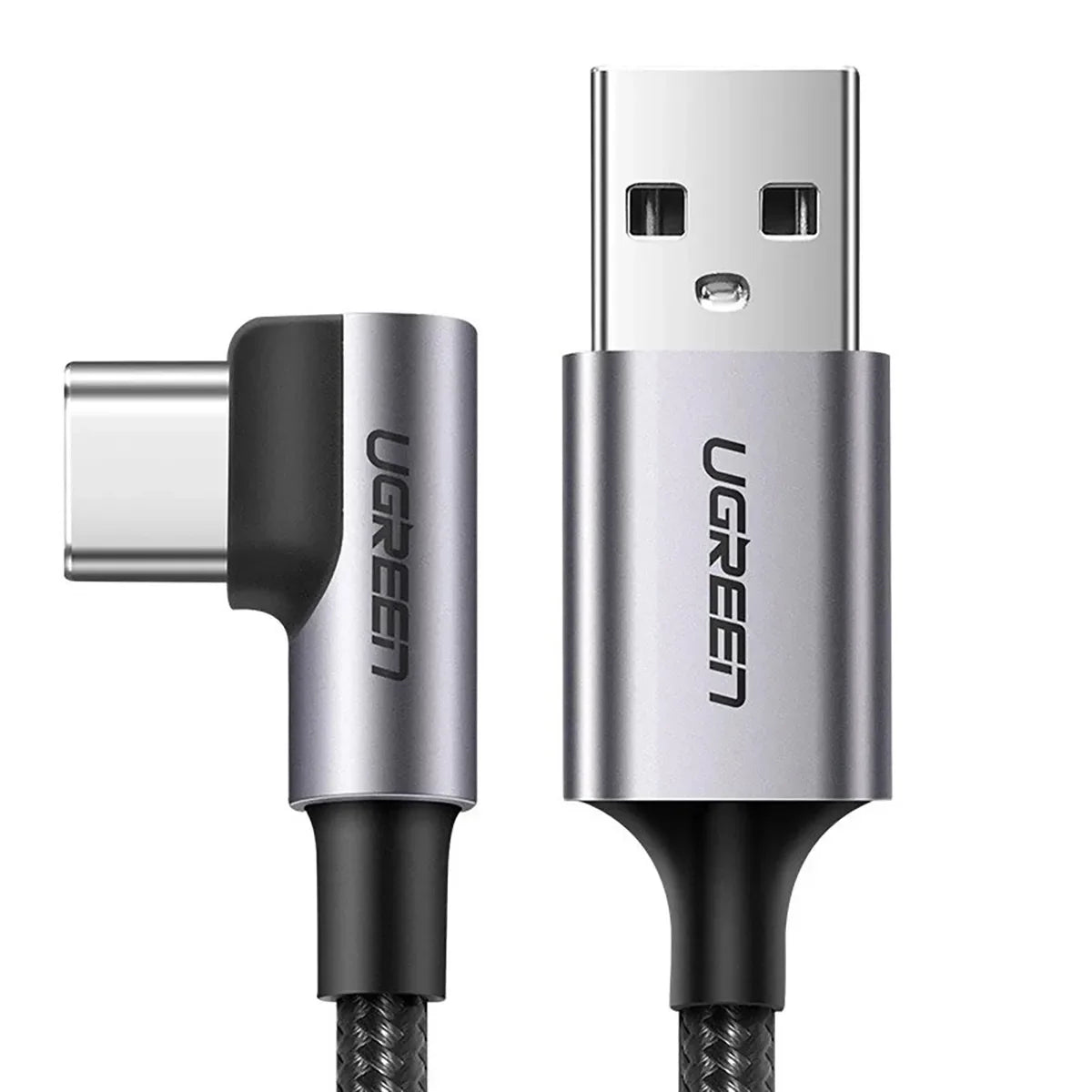 UGREEN US284 50942 Cable 2m USB-C Ángulo 90° 18w Carga Rápida 3A