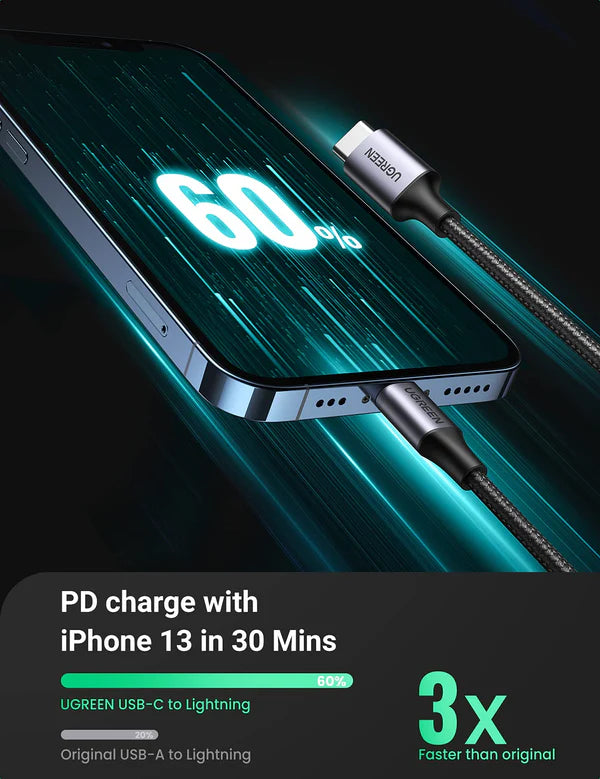 UGREEN US304 60759 Cable USB-C a Lightning 1m