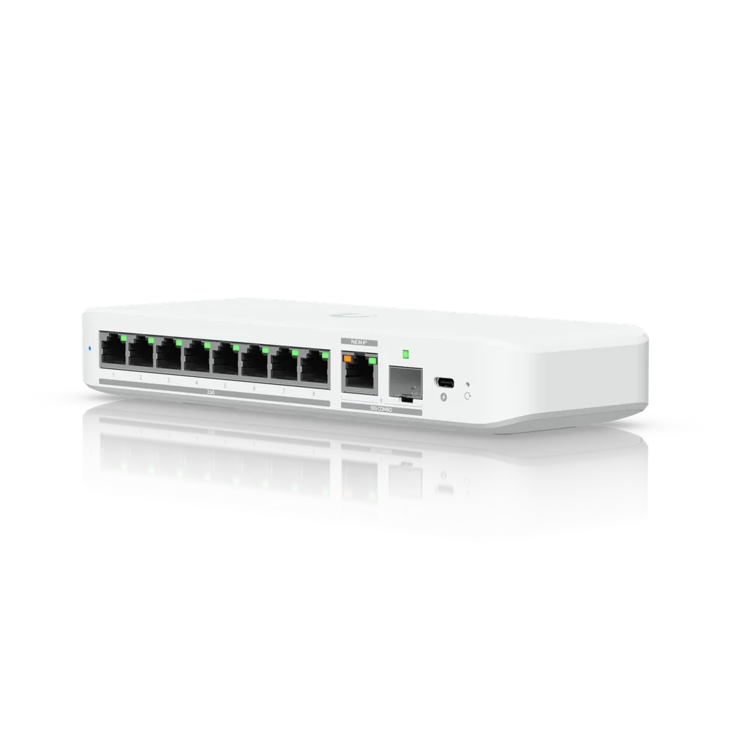 UBIQUITI USW-FLEX-2.5G-8 Switch 8 Puertos 10 GBE RJ45/SFP 14W