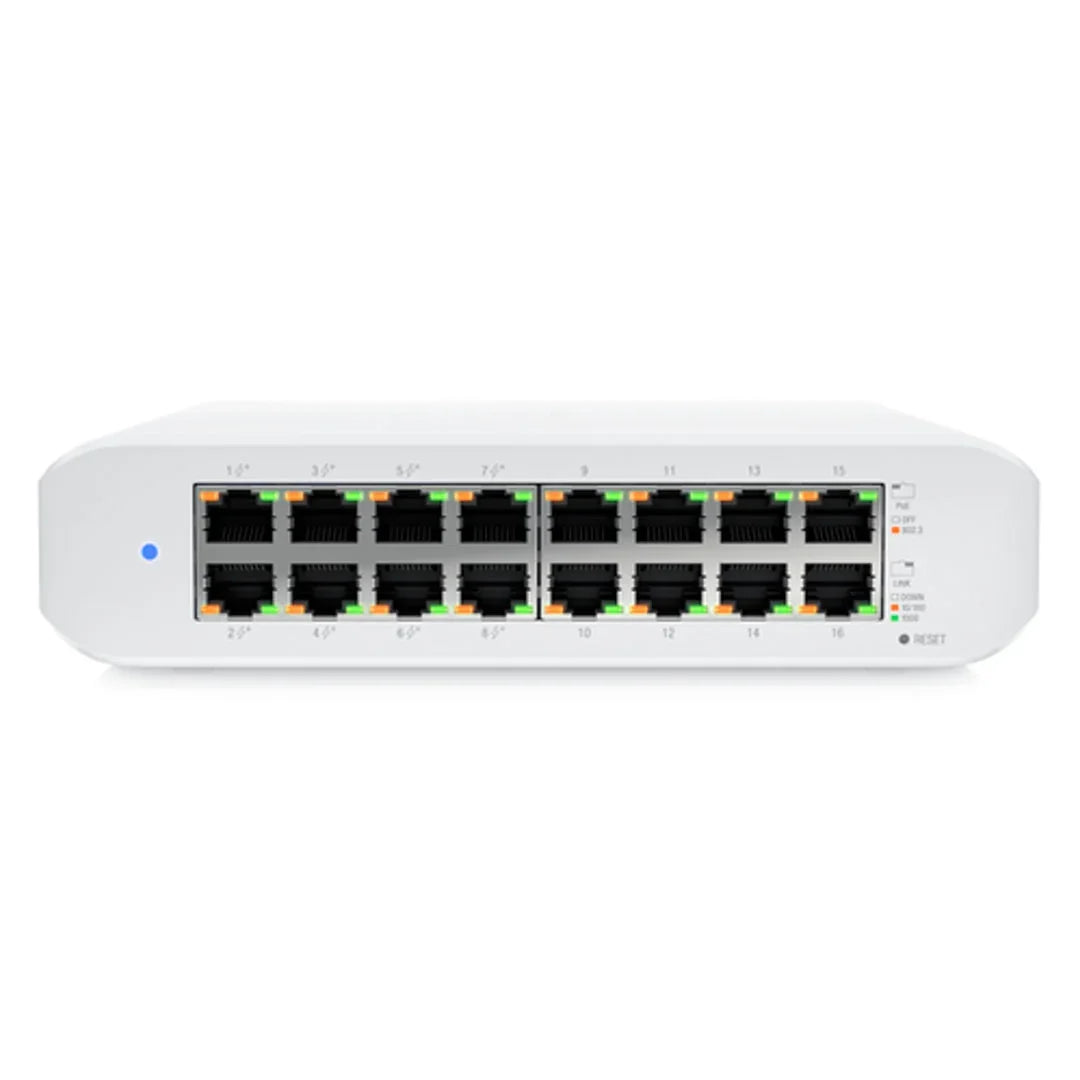 UBIQUITI USW-LITE-16-POE Switch UNIFI 16 Puertos 8 PoE 45W L2
