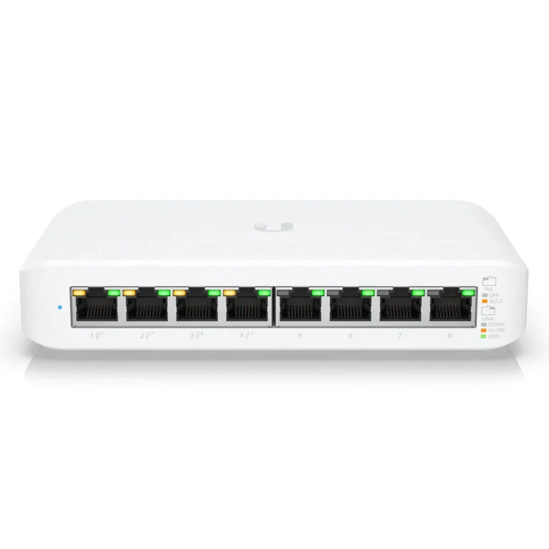 UBIQUITI USW-LITE-8-POE Switch UNIFI 8 Puertos 4 PoE 52W L2