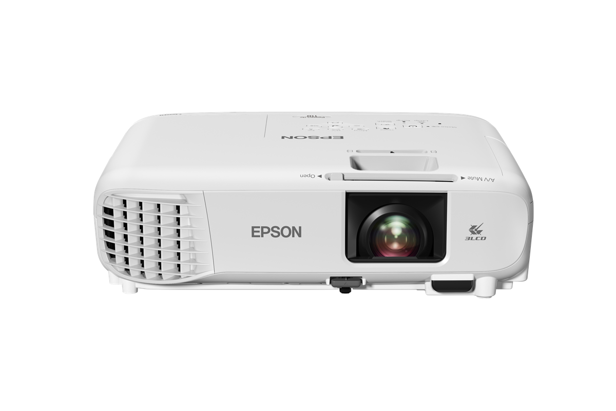 EPSON PowerLite 118 Proyector Multimedia 3800 Lúmenes, 3LCD, XGA, HDMI x2, VGA, LAN, USB - V11HA03020
