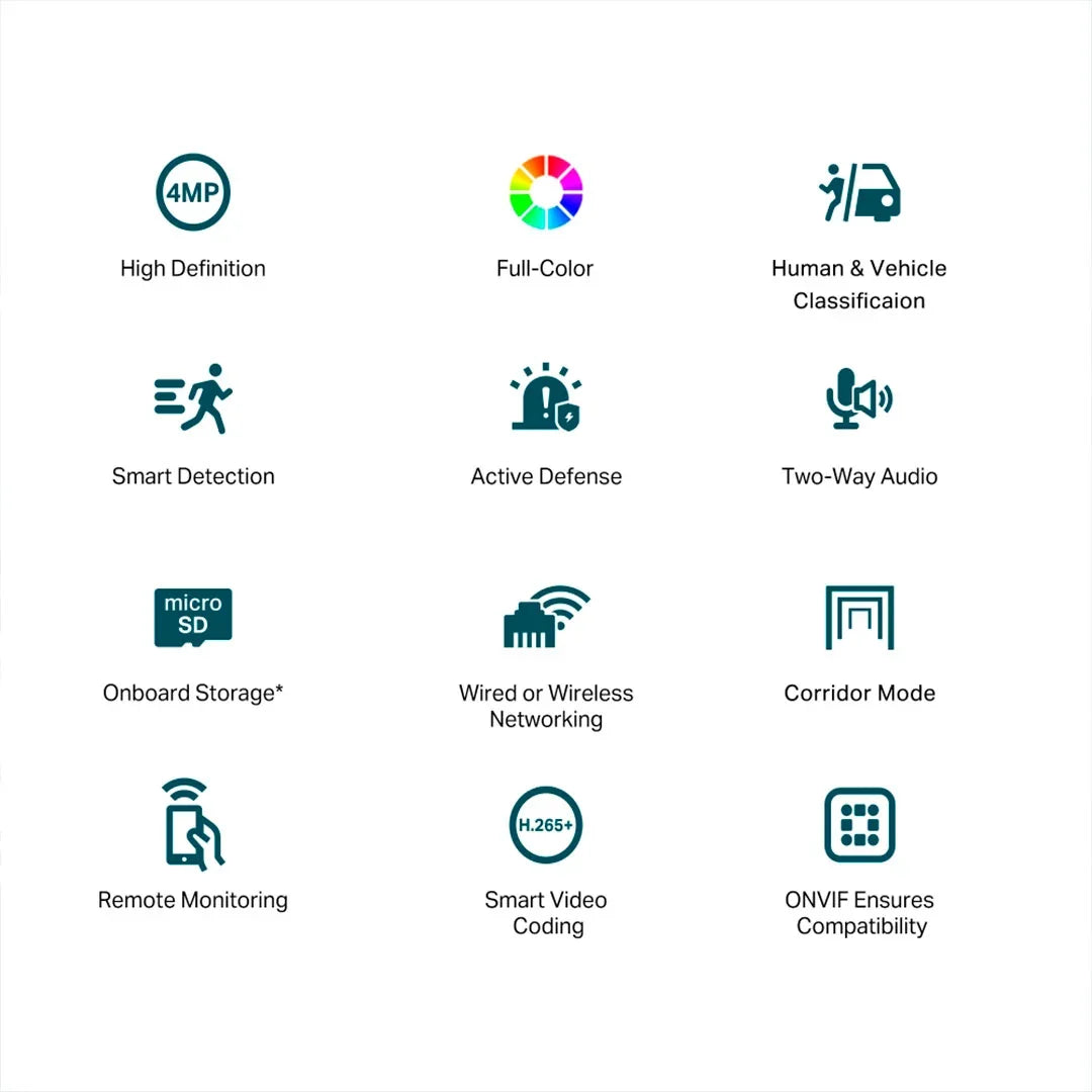 TP-LINK VIGI C440-W Cámara de Seguridad WIFI 4MP 2K+ 4mm
