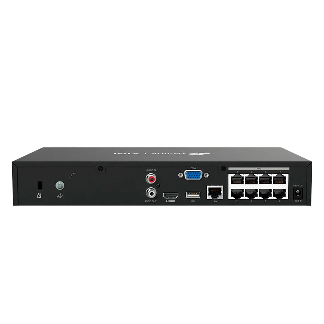 TP-LINK VIGI NVR1008H-8P Grabador de Vídeo NVR 8 Canales 8MP PoE+ 53W