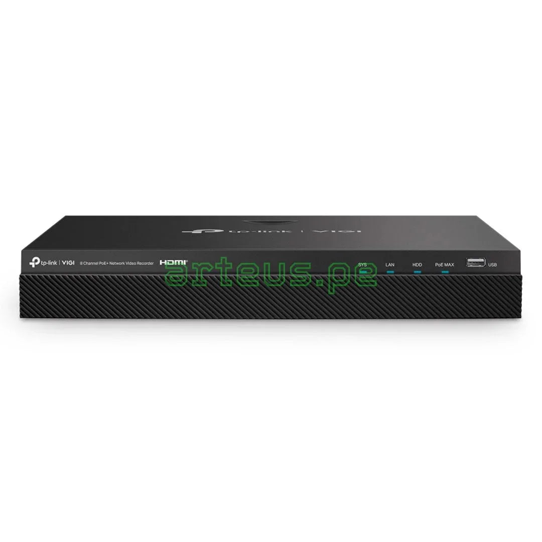 TP-LINK VIGI NVR2008H-8MP Grabador de Vídeo NVR 8 Canales PoE+ HDMI 4K