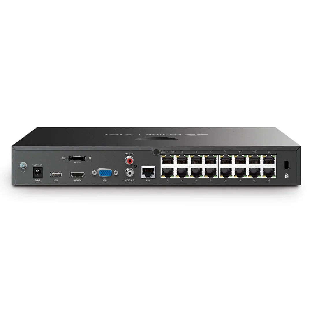 TP-LINK VIGI NVR2016H-16MP Grabador de Vídeo NVR 16 Canales PoE+ 4K 2HDD