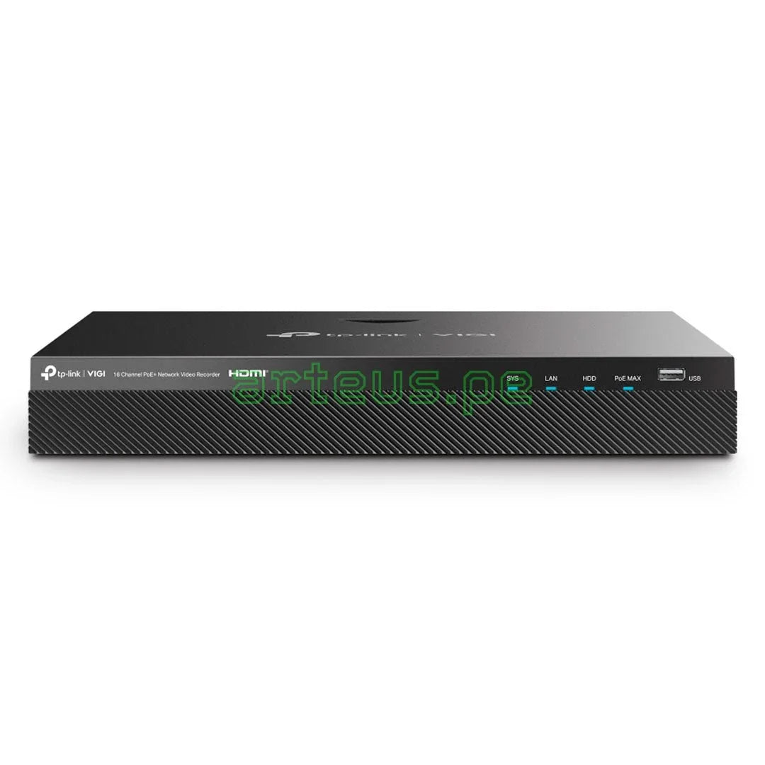 TP-LINK VIGI NVR2016H-16P Grabador de Vídeo NVR 16 Canales PoE+ 4K 2HDD