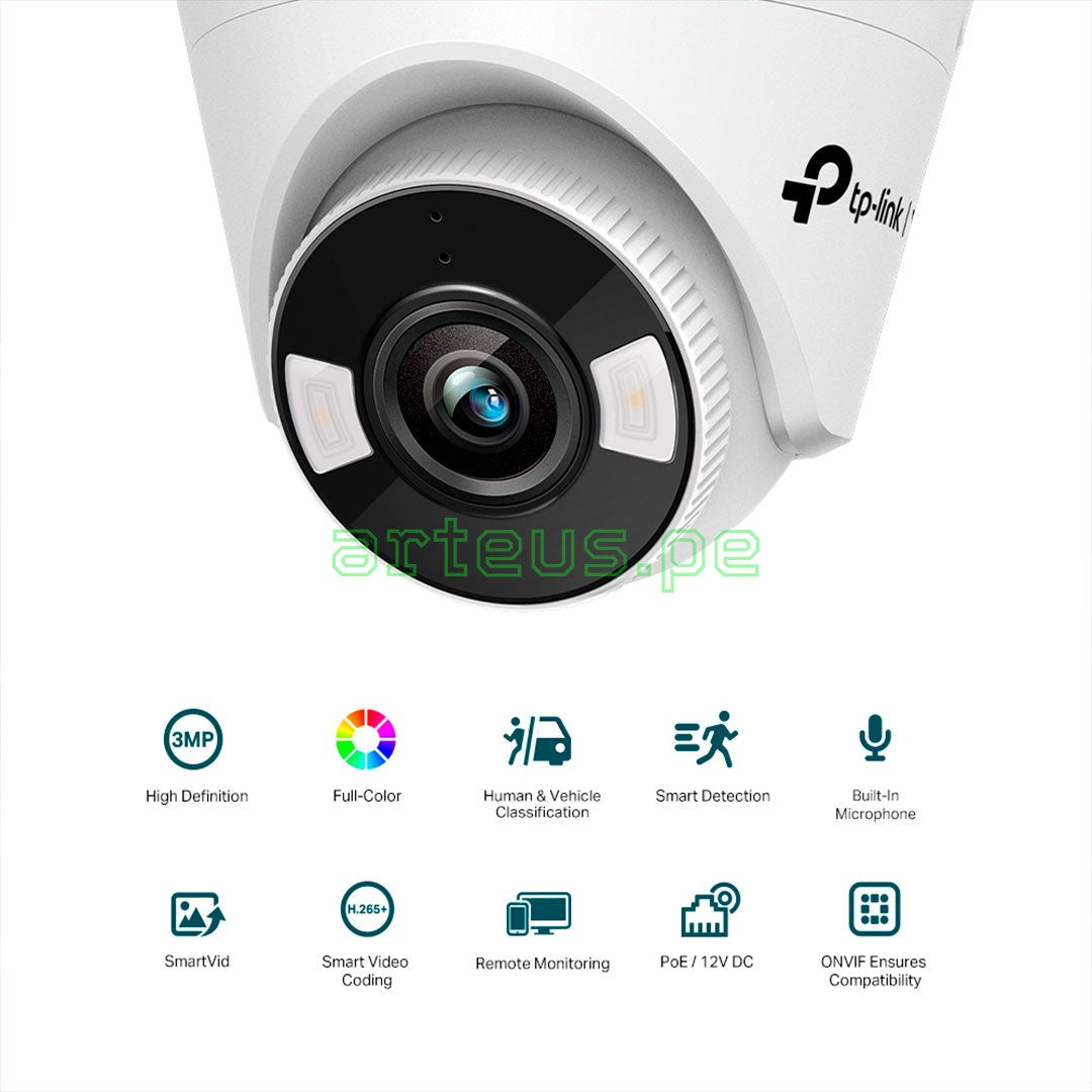 TP-LINK VIGI C430 2.8mm Cámara de Seguridad IP PoE 3MP 2K