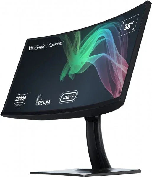 ViewSonic VP3881A Monitor curvo 38” WQHD+ 3840x1600 validado por Pantone 100% sRGB con docking integrada