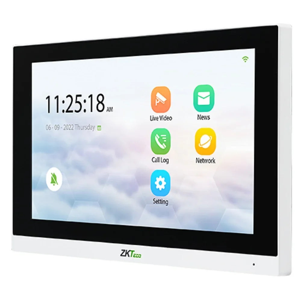ZKTECO VT07-B22L Monitor IP 7" para Video Portero ve01-b24l-w y vex-b25l