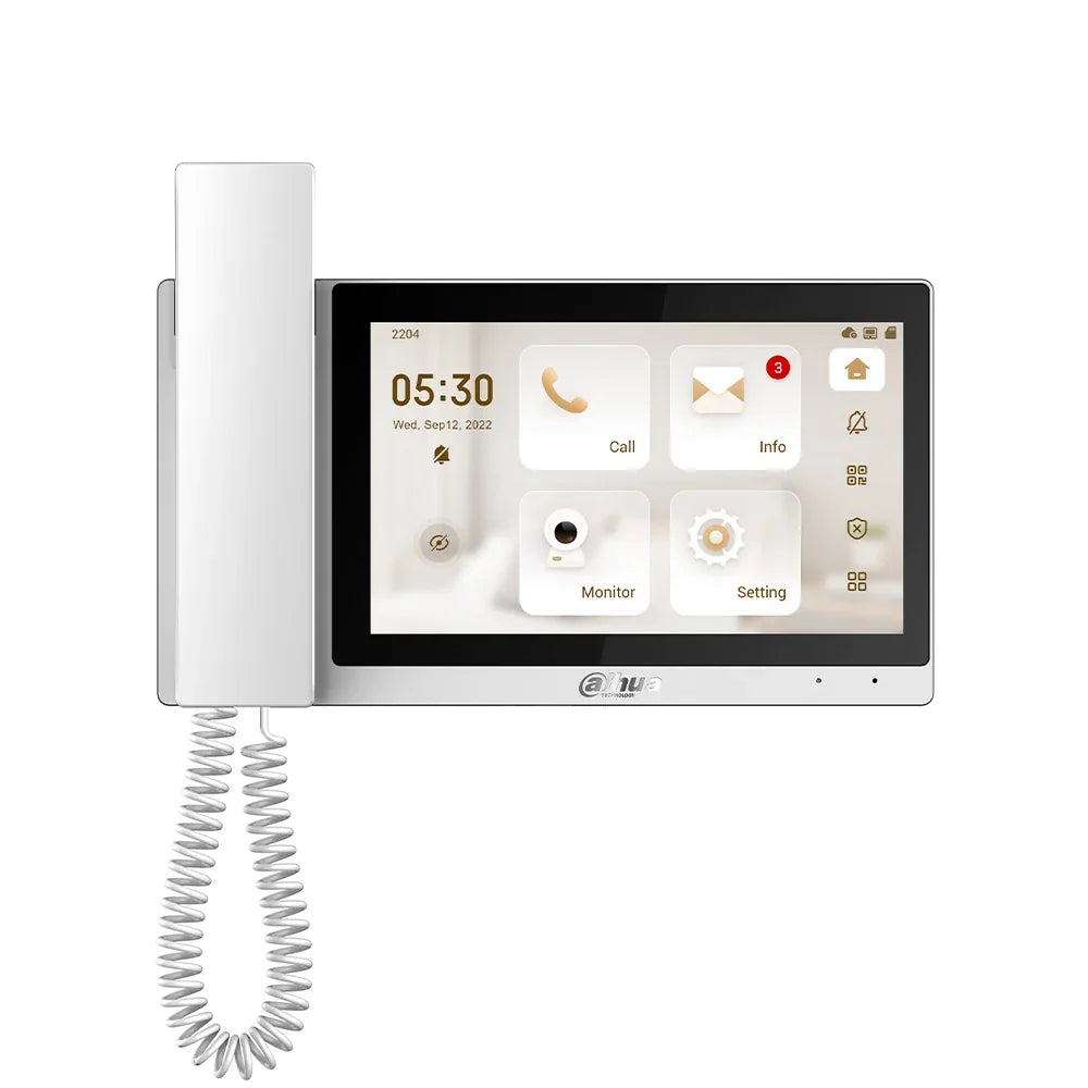 DAHUA DHI-VTH5421E(W)-H Monitor IP POE LCD táctil 7" para Video Portero Blanco
