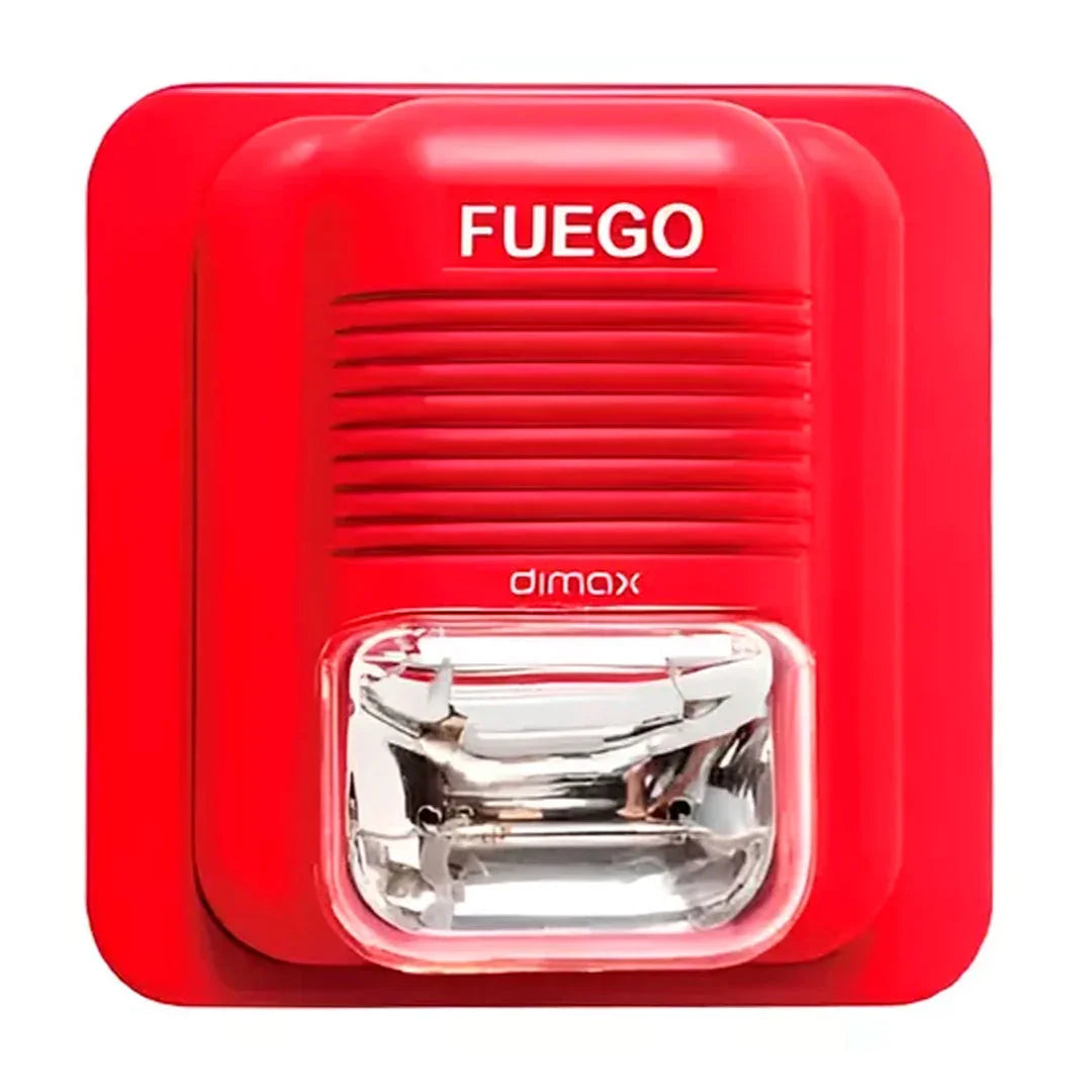 DIMAX W030 Sirena con Luz Estrobo 3 Tonos 12-24V