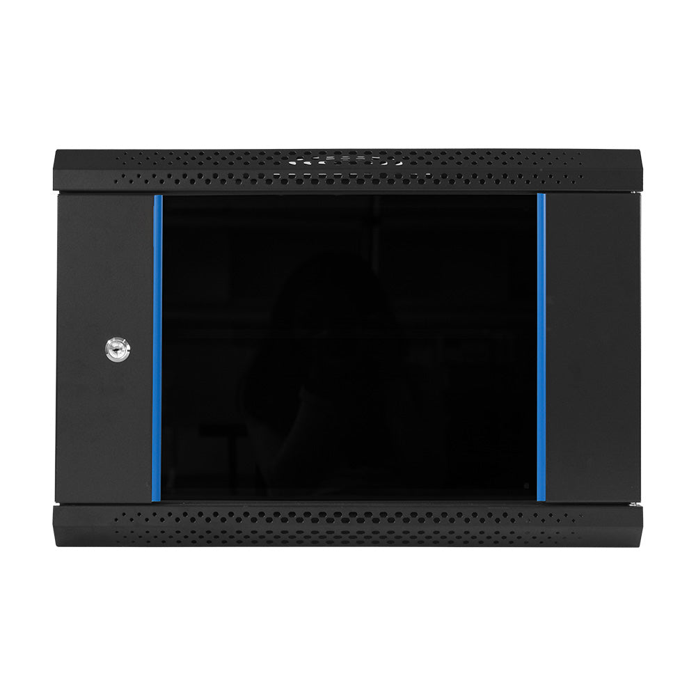 FINEN W1-5406 Gabinete de Pared 6RU 36,8 x 54 x 40cm Puerta de Vidrio