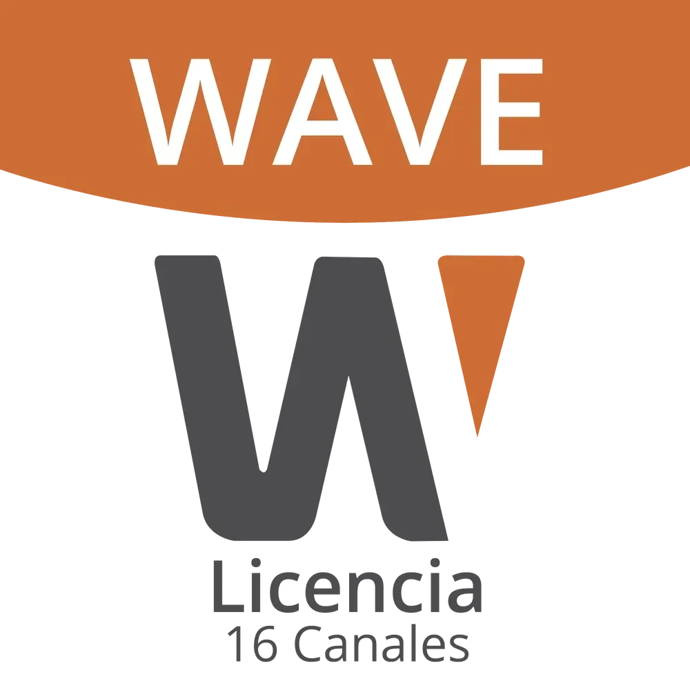 HANWHA VISION WAVE-EMB-16 Licencia Wisenet Wave Para 16 Canales de Grabador NVR