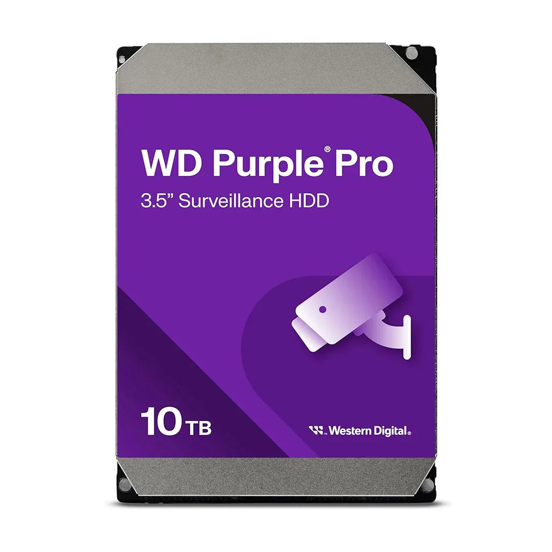 WESTERN DIGITAL WD102PURP Disco Duro 10TB Purple Pro 3.5" SATA 7200 RPM para Videovigilancia