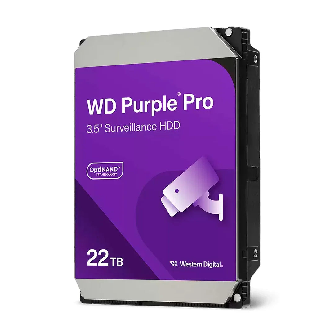 WESTERN DIGITAL WD221PURP Disco Duro 22TB Purple Pro 3.5" SATA 7200 RPM para Videovigilancia
