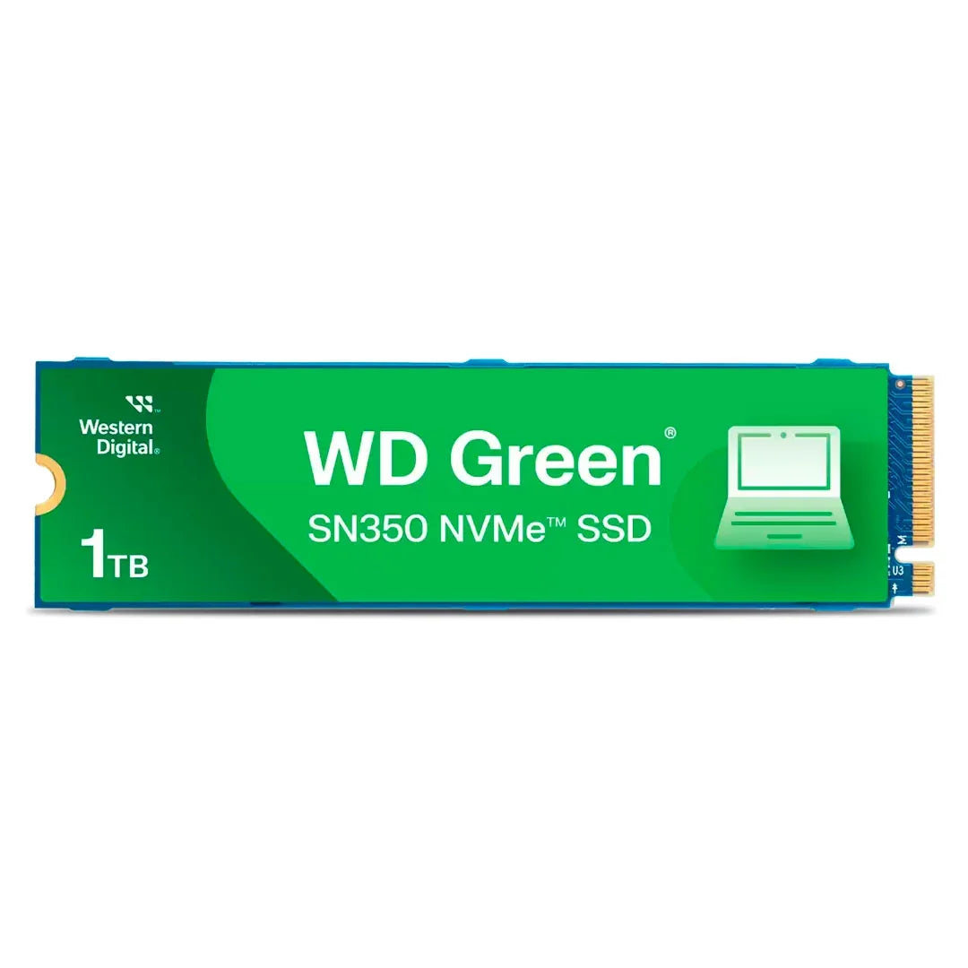 WESTERN DIGITAL WDS100T2G0C Unidad SSD 1TB Green SN350 NVMe M.2 2280 para PC o Laptop