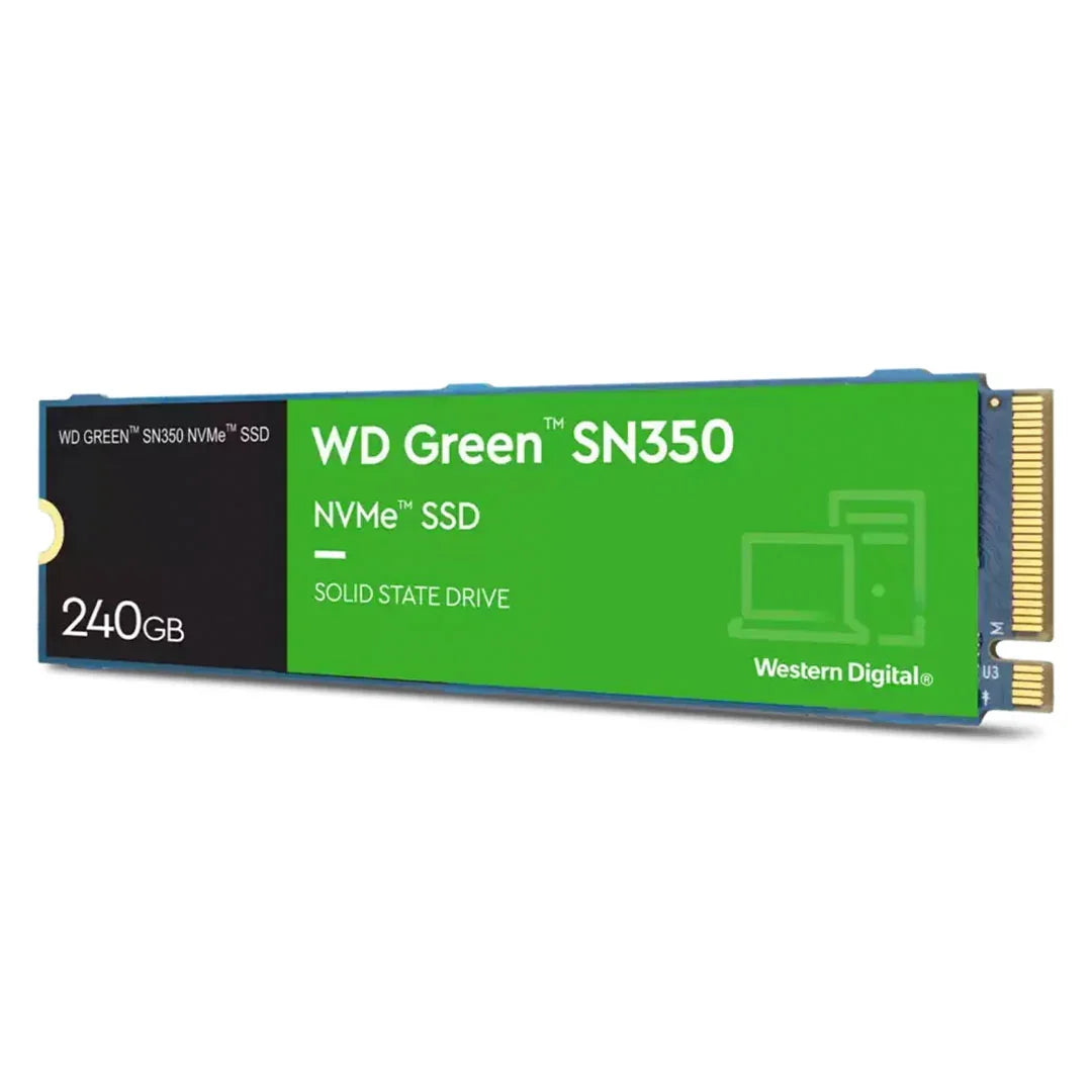 WESTERN DIGITAL WDS240G2G0C Unidad SSD 240GB Green SN350 NVMe M.2 2280 para PC o Laptop