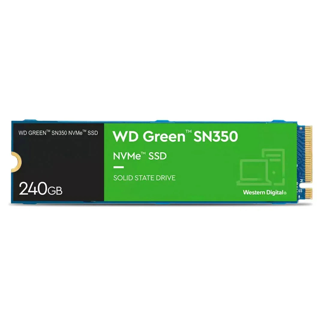 WESTERN DIGITAL WDS240G2G0C Unidad SSD 240GB Green SN350 NVMe M.2 2280 para PC o Laptop
