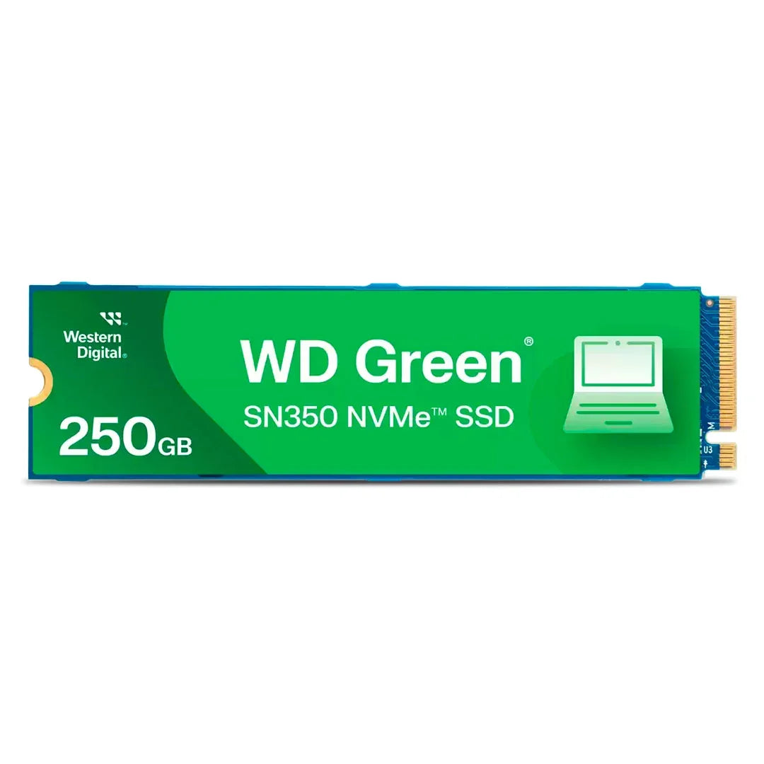WESTERN DIGITAL WDS250G2G0C Unidad SSD 250GB Green SN350 NVMe M.2 2280 para PC o Laptop