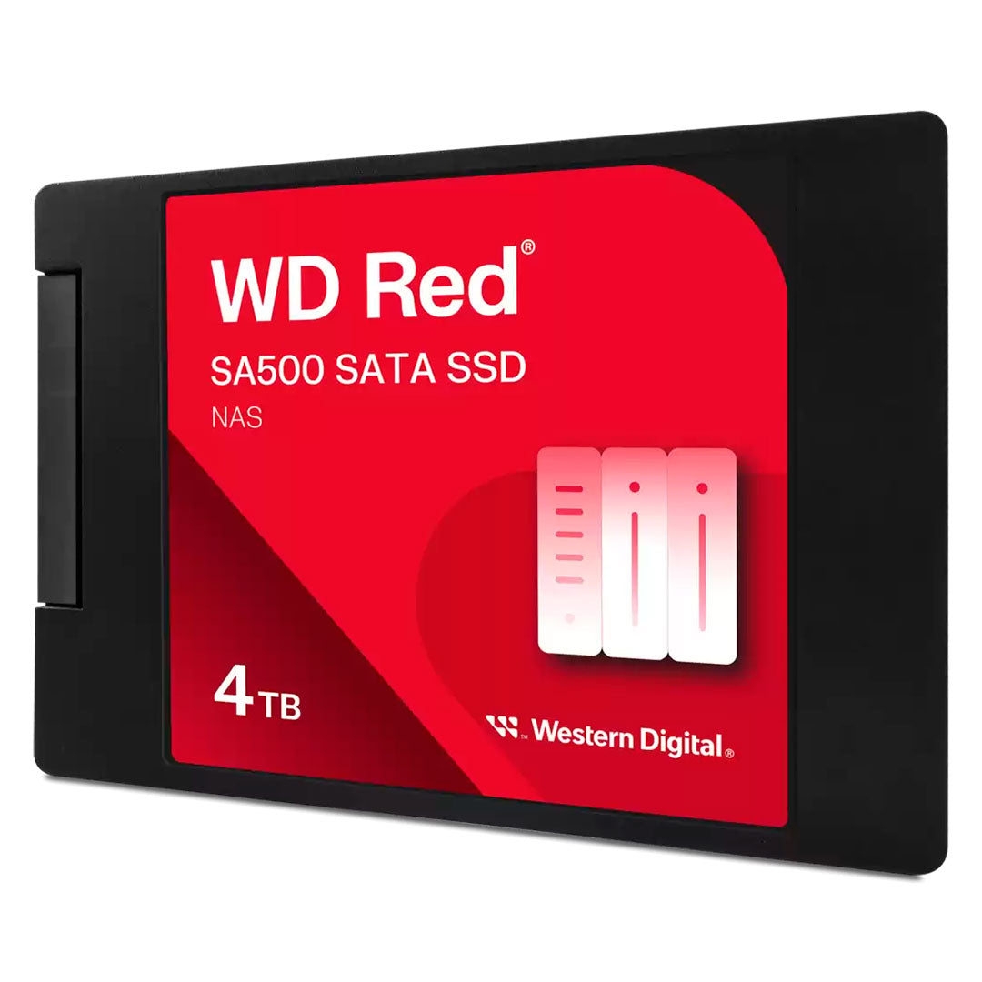 WESTERN DIGITAL Unidad en estado solido Rojo 4TB SA500 NAS SATA 2.5" 7mm