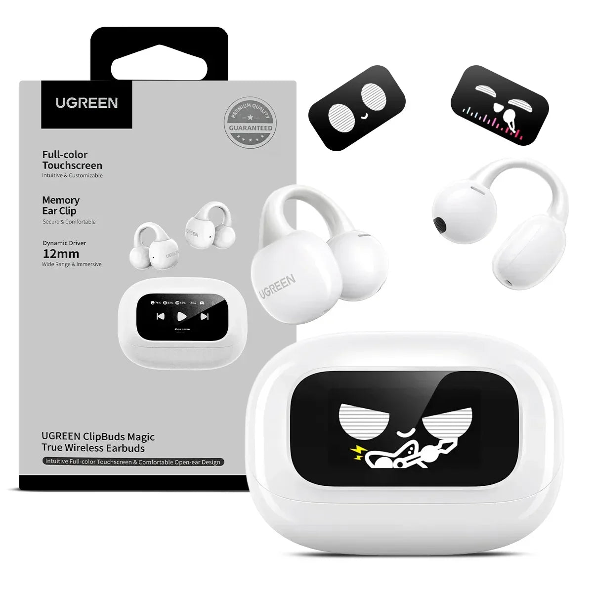 UGREEN WS208 55136 Auriculares ClipBuds Magic Bluetooth 5.4