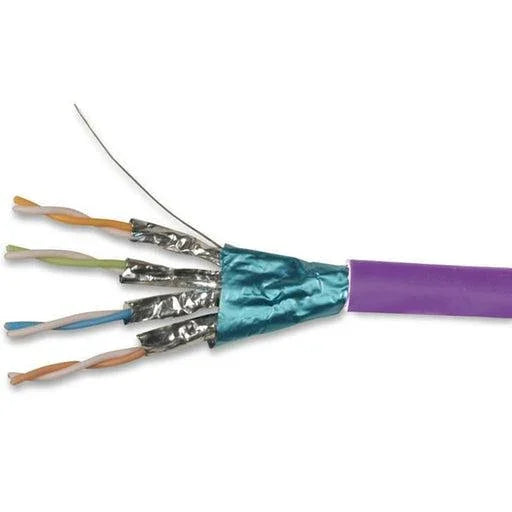 SIEMON 9N6J4-A5 Cable F/FTP Sólido 4P Cat 6A 23AWG LSFROH 305Mts Violeta