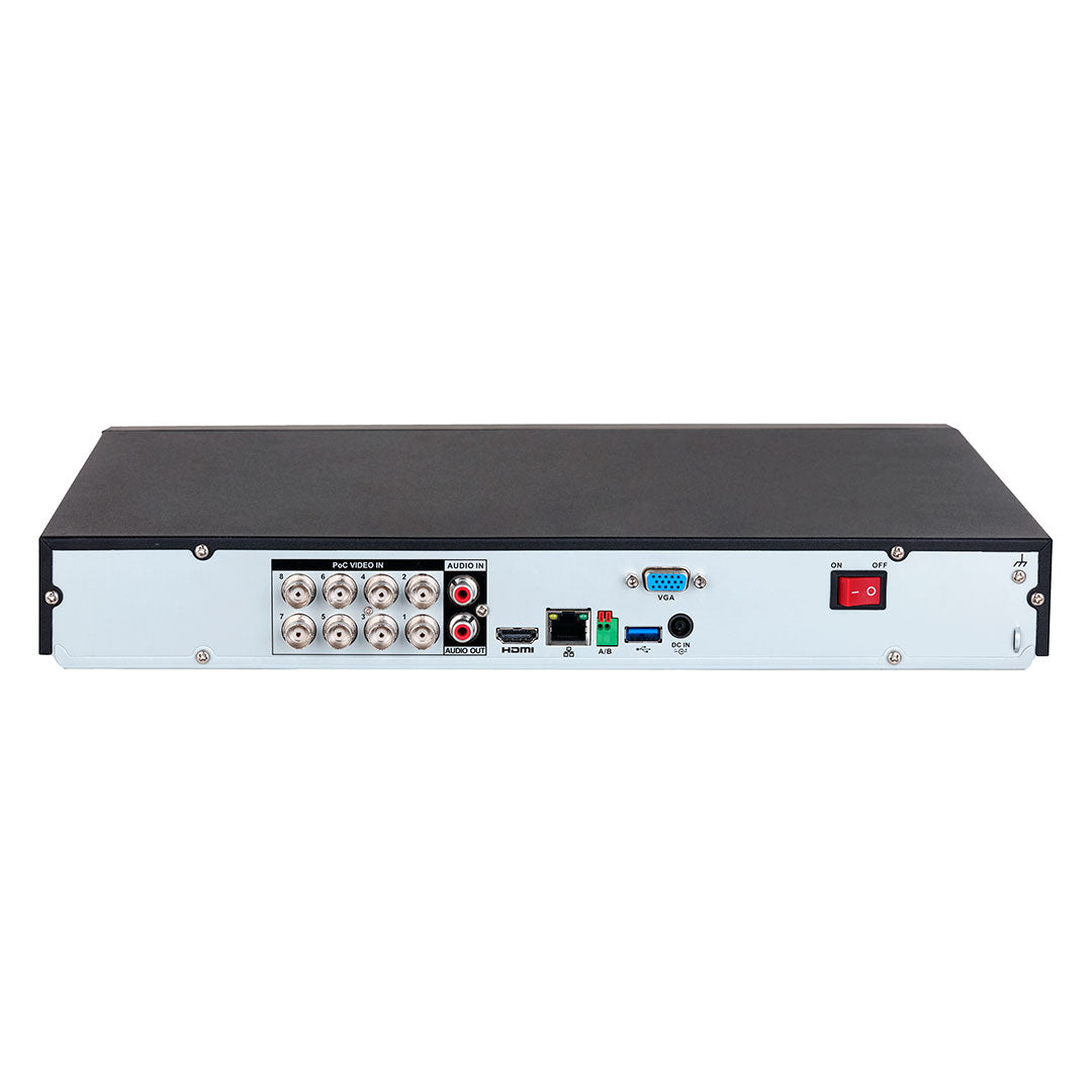 DAHUA XVR5208AN-4KL-I3 XVR Grabador XVR 8 canales 4K hasta 5MP 2HDD