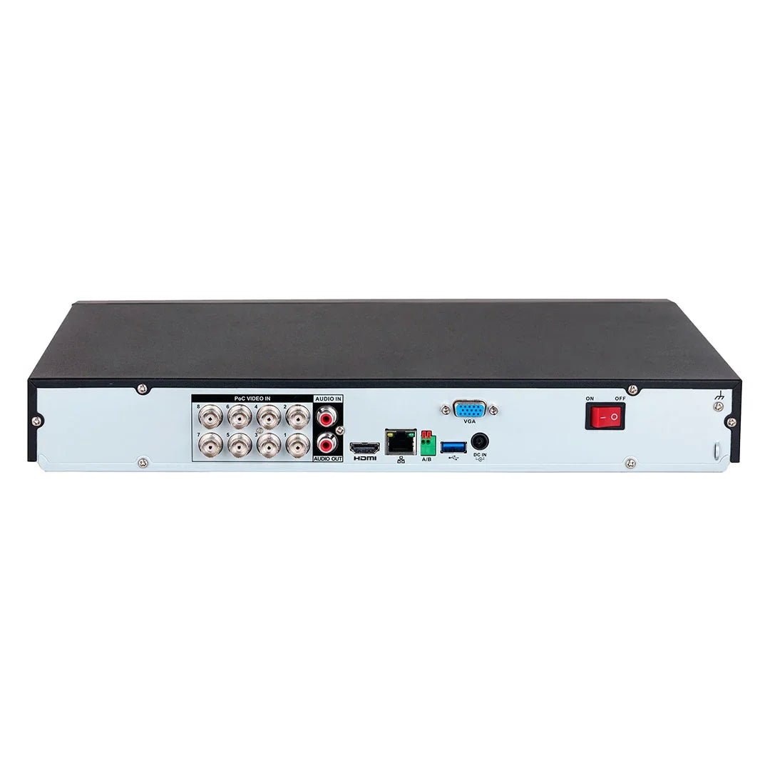DAHUA XVR5208AN-4KL-I3 XVR Grabador XVR 8 canales 4K hasta 5MP 2HDD