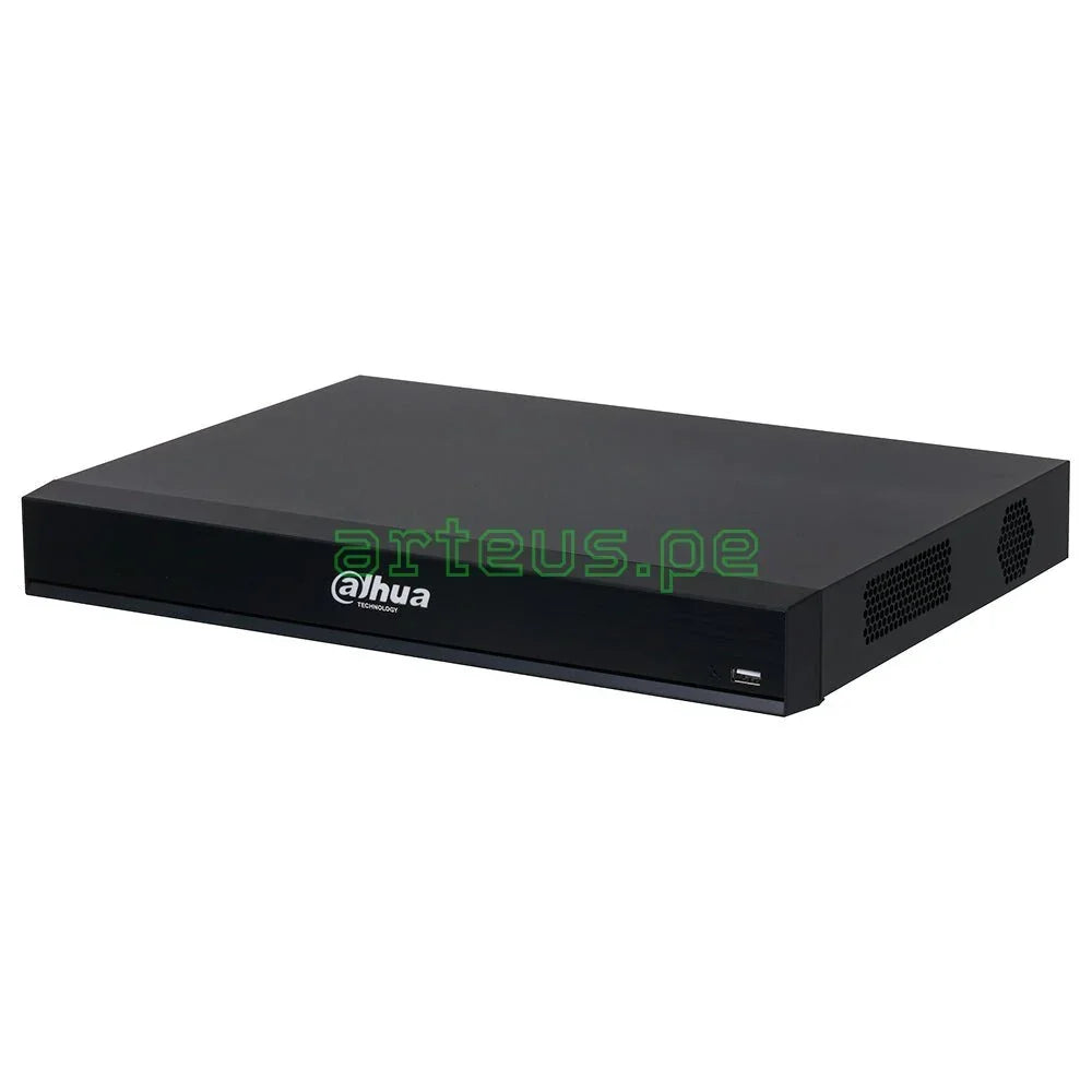Grabador de video en red NVR Dahua 4K, caja negra con puerto USB frontal, solución de videovigilancia