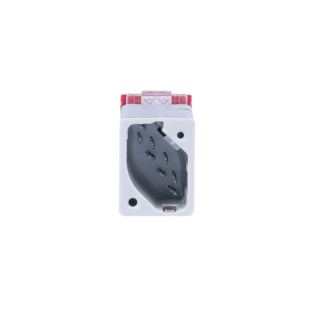 SIEMON Z6A-S03B Jack Cat6A Blindado, Z-MAX, Color Rojo
