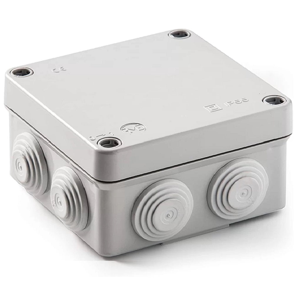 ZKTECO WD-015 Caja de Paso PVC con Entradas 15x15x7cm