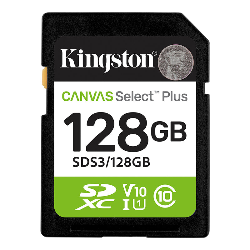 KINGSTON SDS3/128GB Memoria Card SD 128GB UHS-I/U1/V10