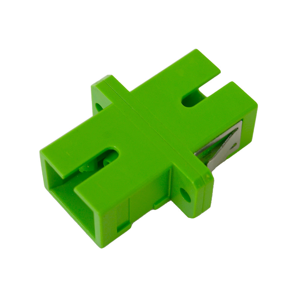 OPFIBRA ADSCA-SX-P100 Acoplador FO SC/APC Simplex Monomodo Verde - 100 Unidades