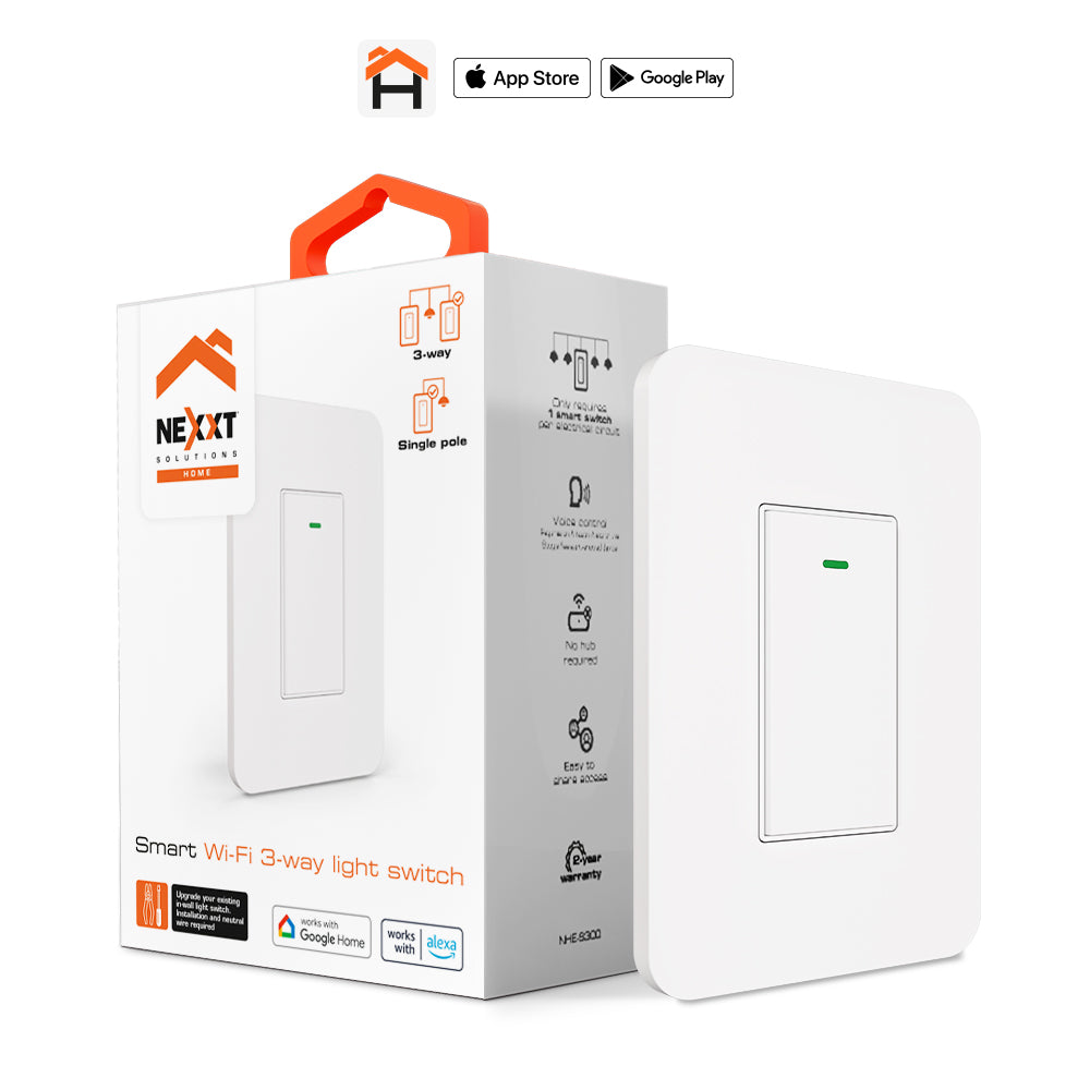 NEXXT SOLUTIONS NHE-S300 Interruptor de 3 Vías Inteligente Wi-Fi