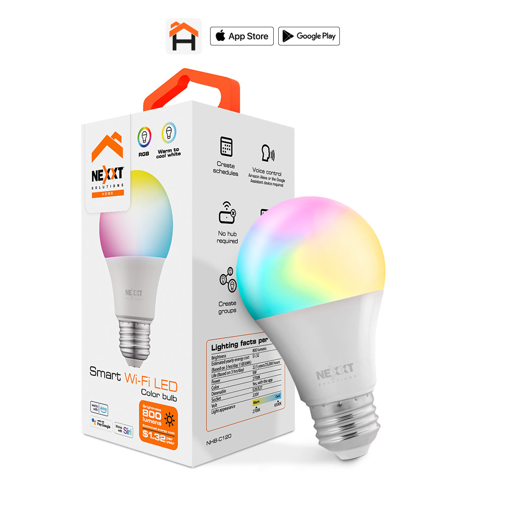 NEXXT SOLUTIONS NHB-C120M Foco LED WIFI Inteligente Multicolor