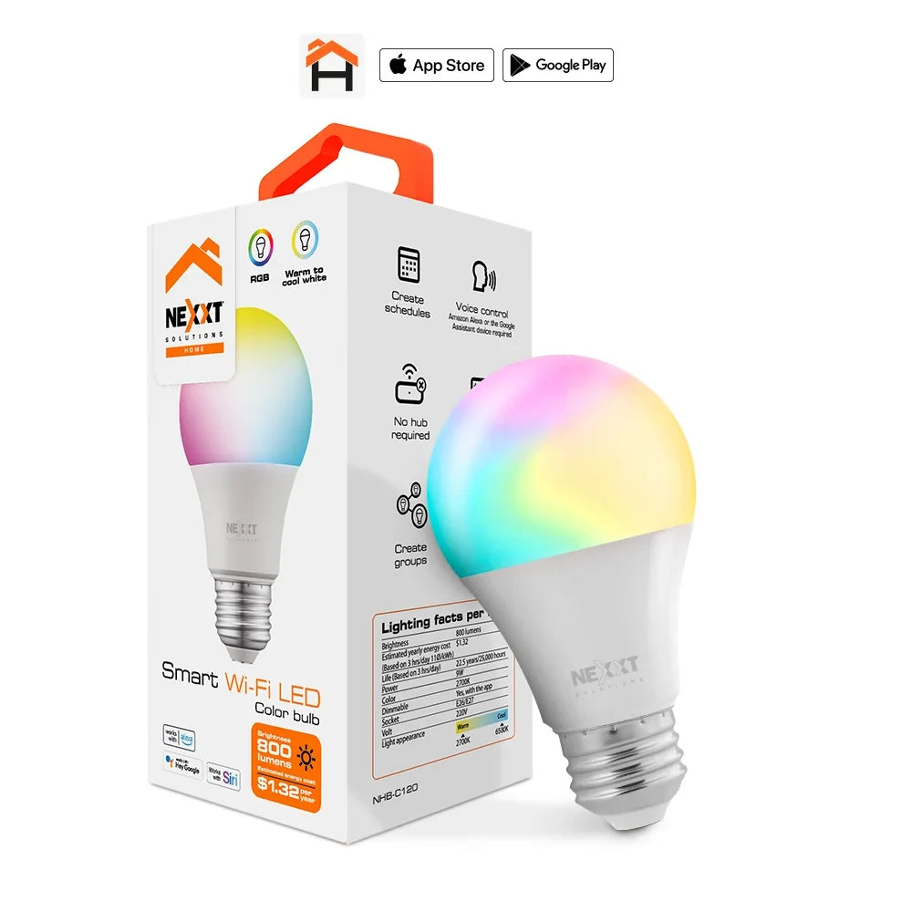 NEXXT SOLUTIONS NHB-C120M Foco LED WIFI Inteligente Multicolor