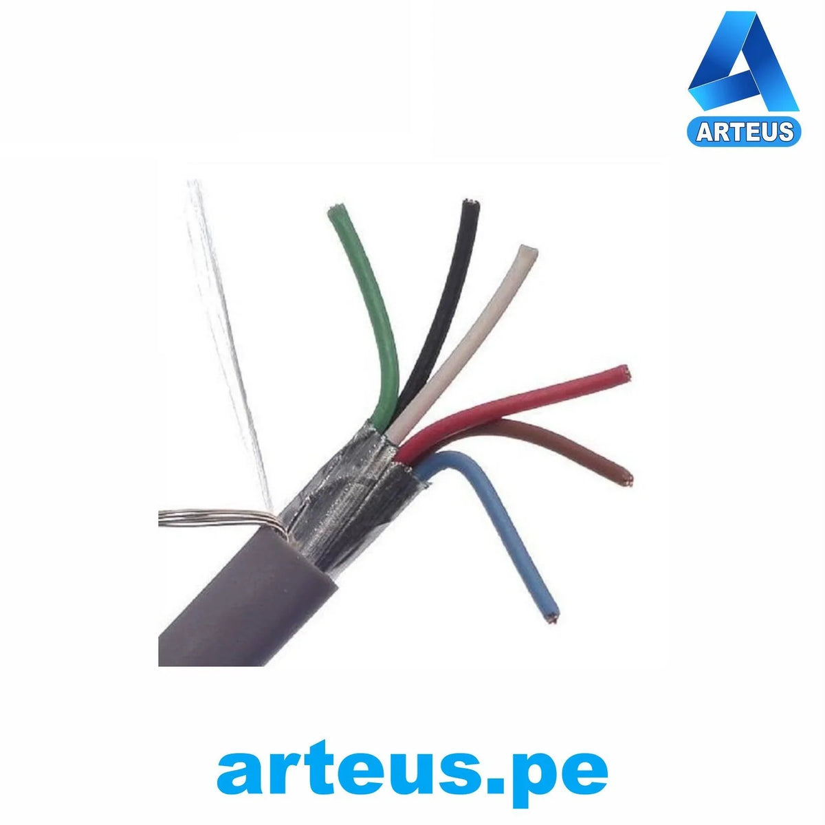 Cable de alarma calibre 6x22 LSZH CONDENERG 6003604cr-385m cable flexible blindado color gris x 385m DATAXCOM Z1OZ1-K 300v - ARTEUS
