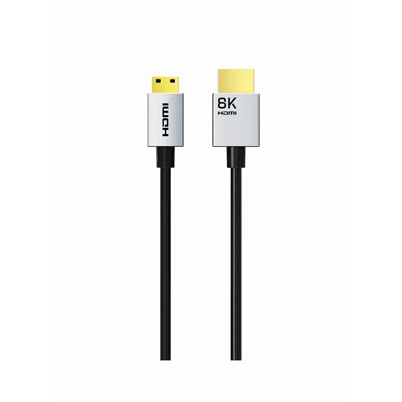 CABLETIME CH15J Cable Mini HDMI Macho a HDMI Macho Bidireccional 8K 60Hz 1.5M CT-HDC8K-AG1.5