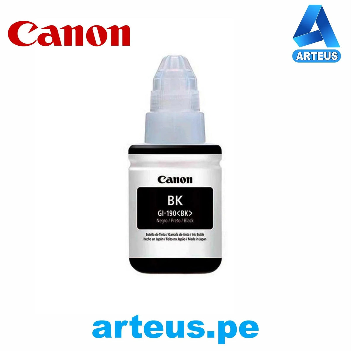 CANON 0667C014AA - TINTA CANON GI-190 BK + GI-190 BK SUPER KI - ARTEUS