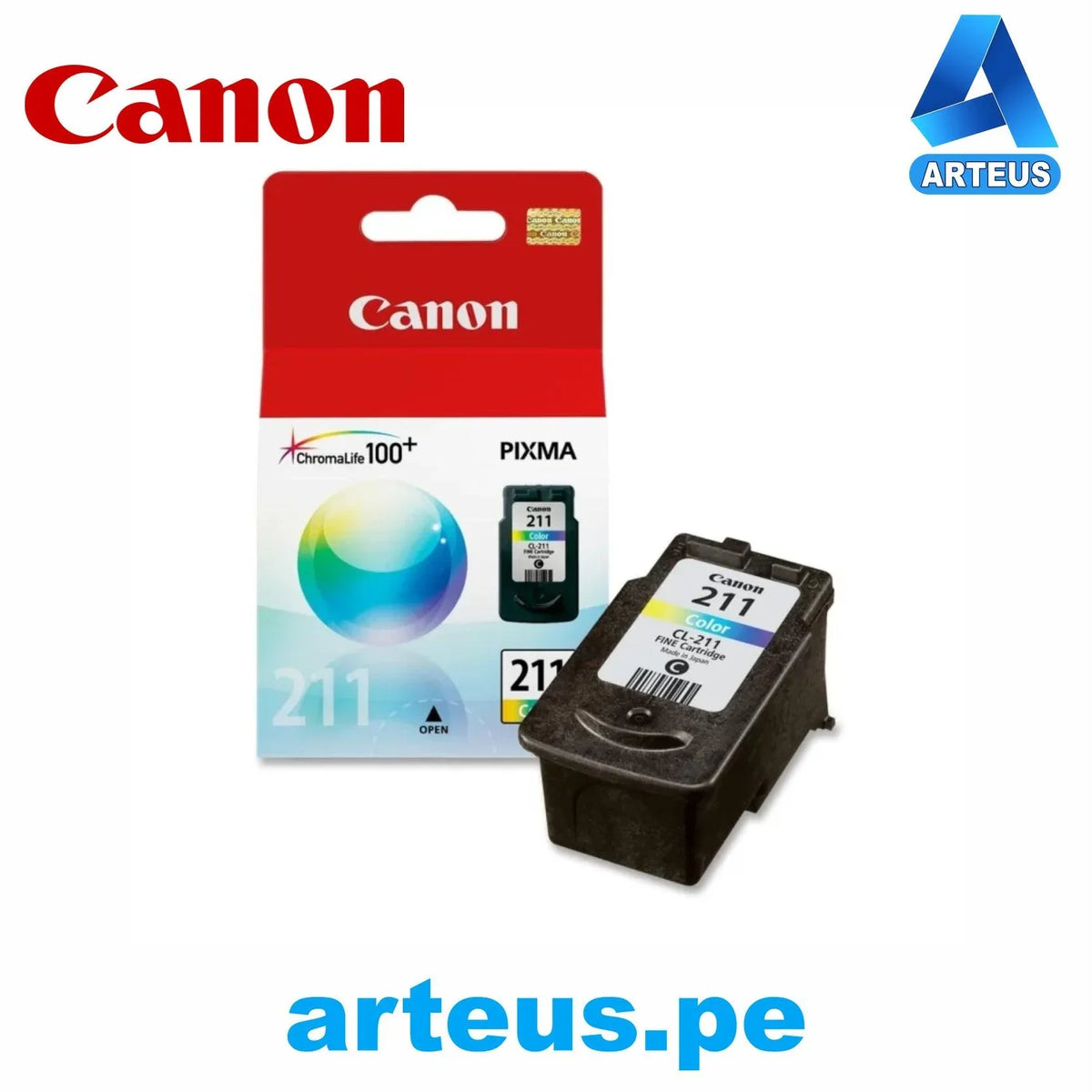 CANON 2976B001AA - TINTA CANON CL-211 TRICOLOR - ARTEUS