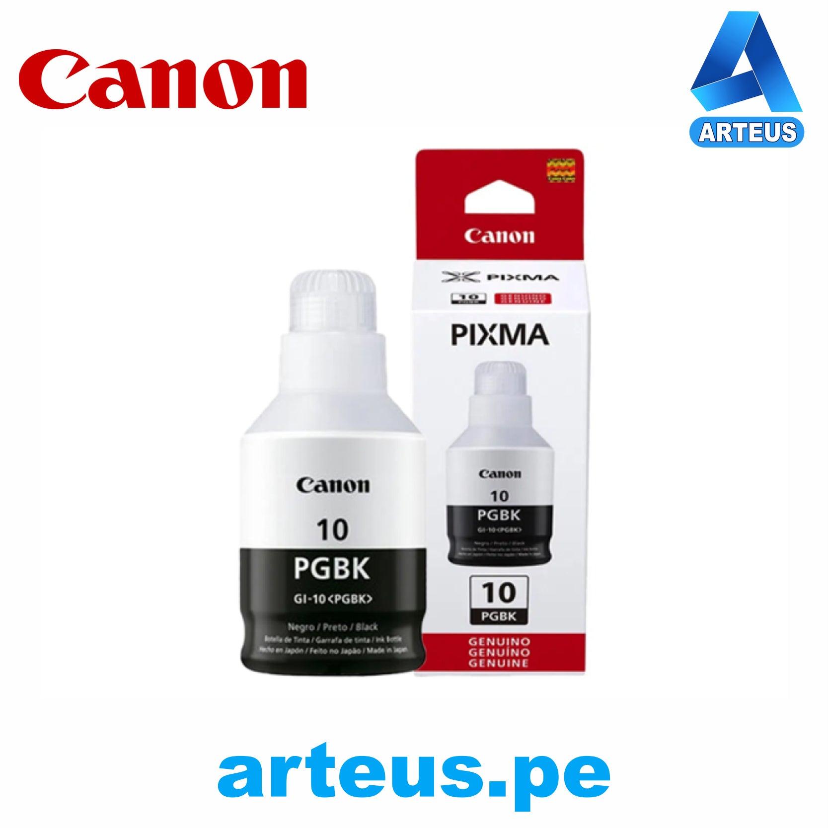 CANON 3382C001AB - Botella de tinta Canon GI-10PGBK Color Negro 70ml - ARTEUS
