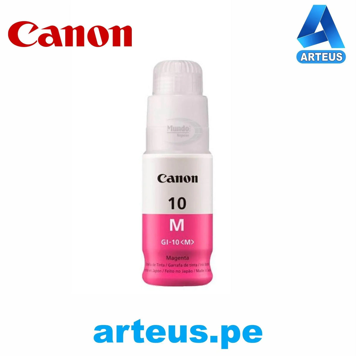 CANON 3392C001AB - Botella de tinta Canon GI-10M Color Magenta 70ml - ARTEUS